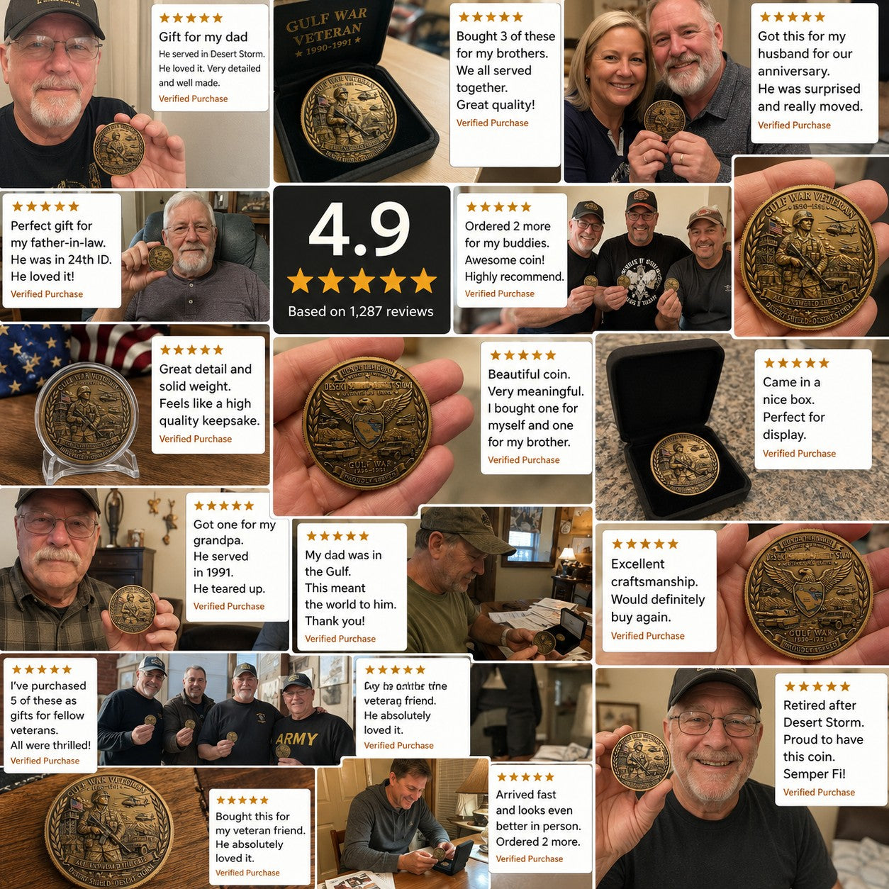 🔥LAST DAY 49 % OFF - Gulf War Veteran Commemorative Coin