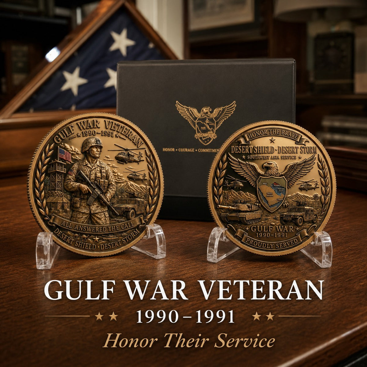 🔥LAST DAY 49 % OFF - Gulf War Veteran Commemorative Coin