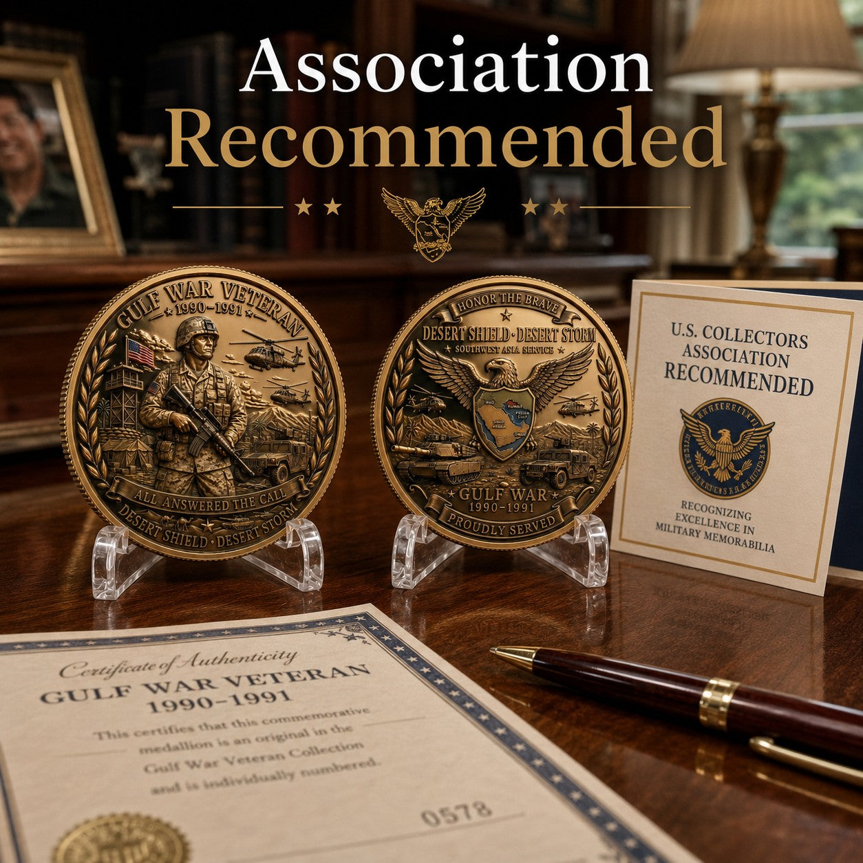 🔥LAST DAY 49 % OFF - Gulf War Veteran Commemorative Coin