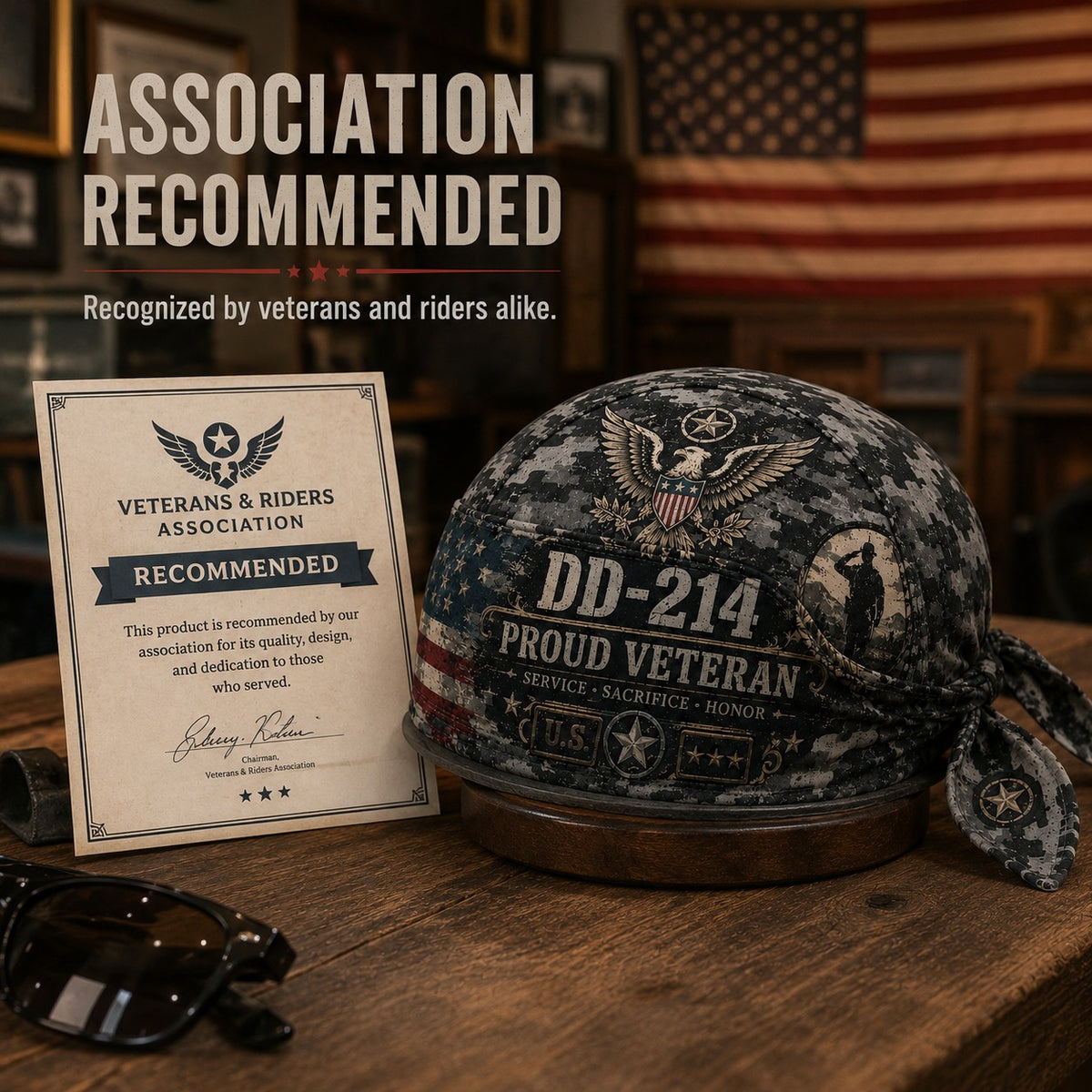 ⚡️Flash Sale 49% OFF - DD-214 Proud Veteran Riding Headwrap Cap
