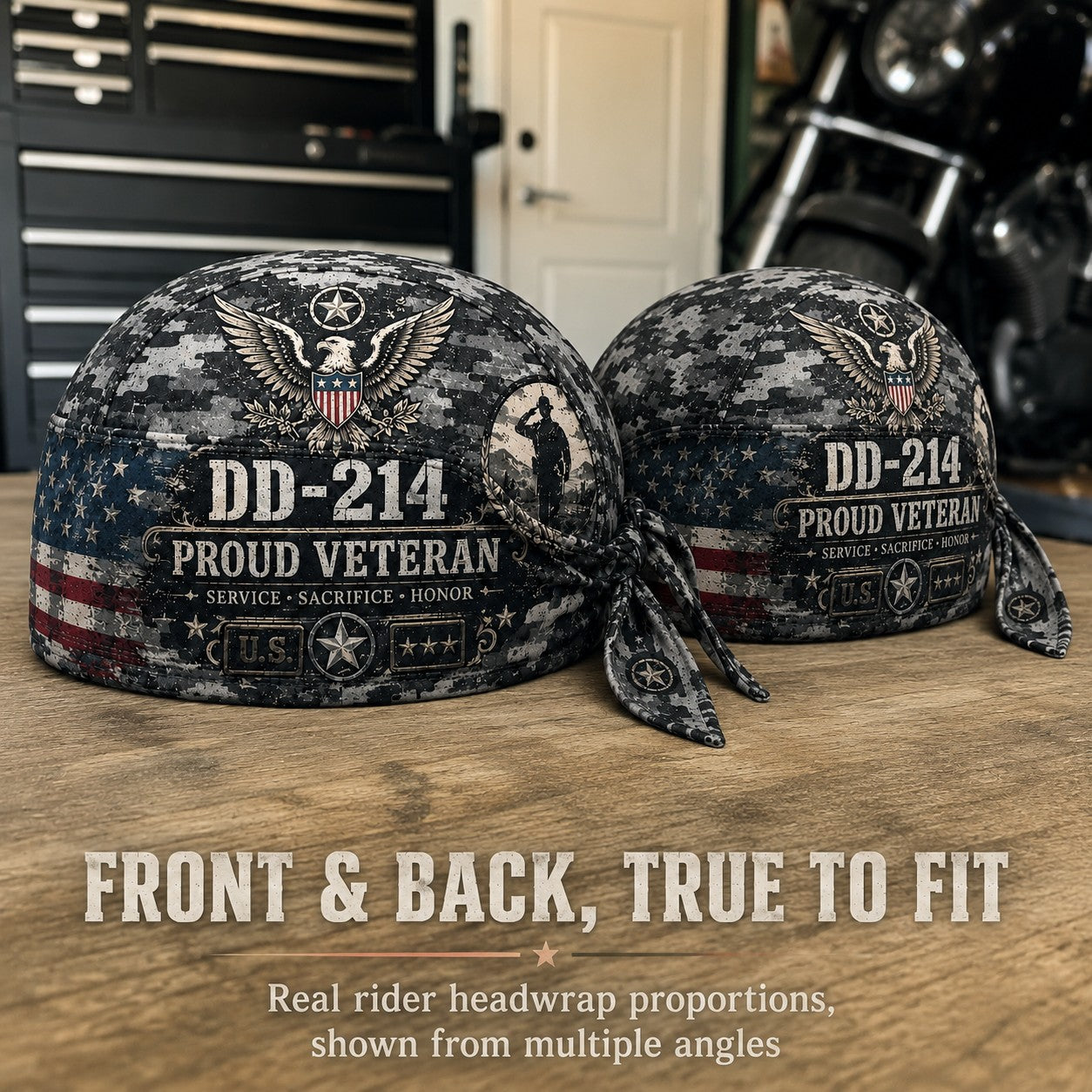⚡️Flash Sale 49% OFF - DD-214 Proud Veteran Riding Headwrap Cap