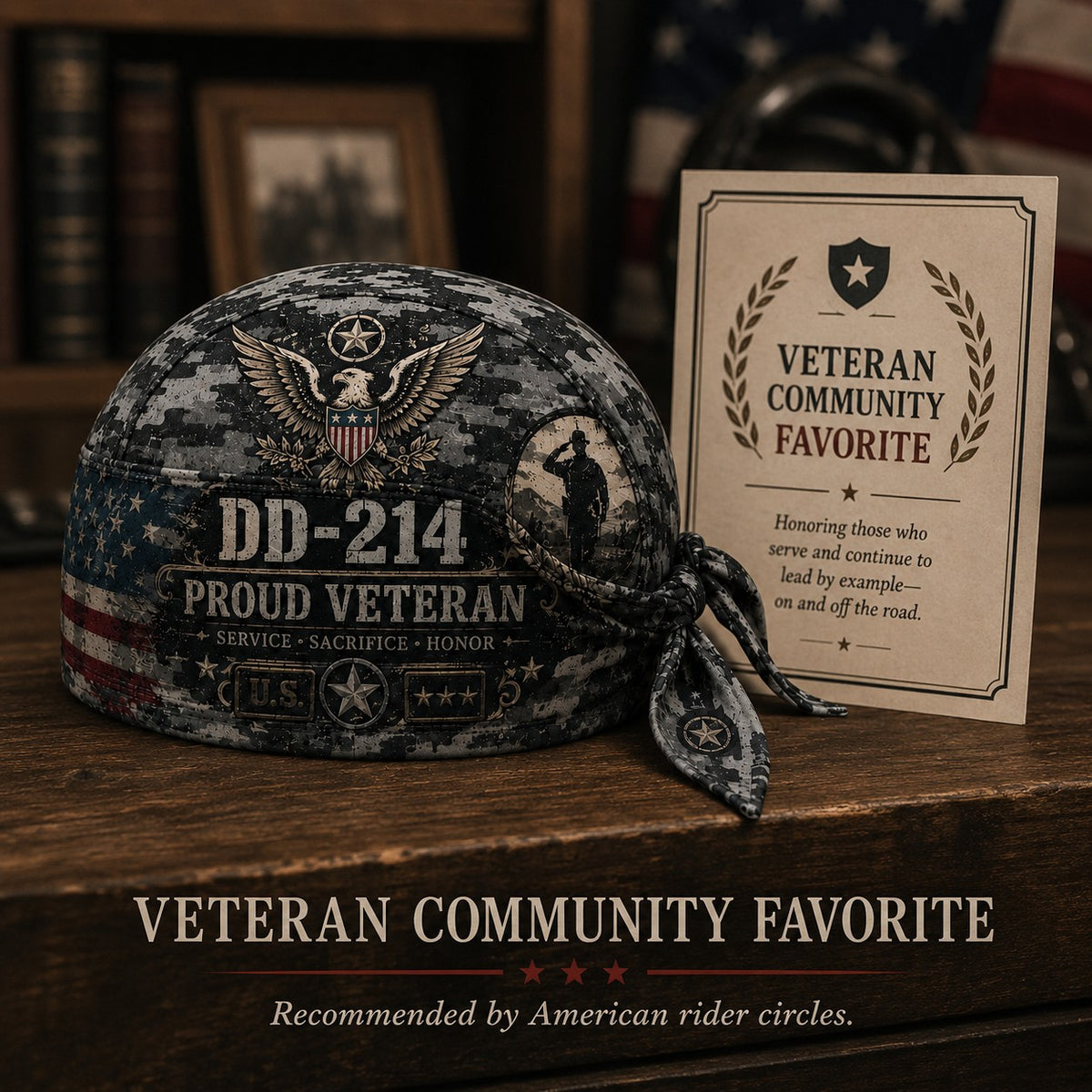 ⚡️Flash Sale 49% OFF - DD-214 Proud Veteran Riding Headwrap Cap