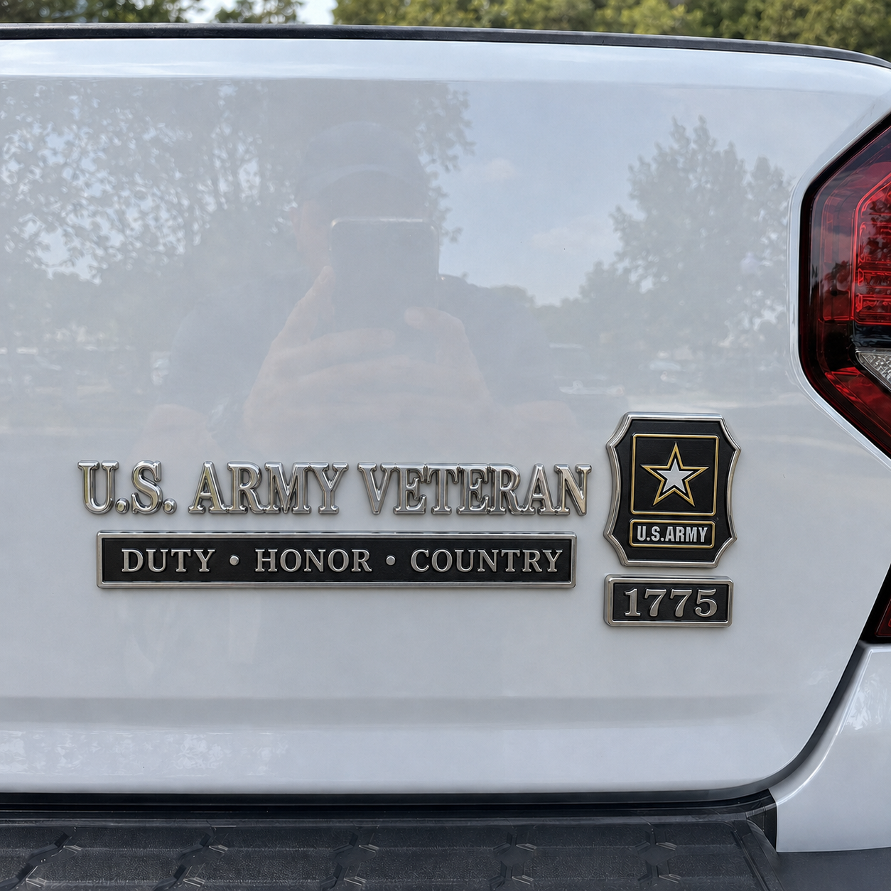 🇺🇸 U.S. Army Veteran Duty Honor Country Car Emblem Metal Badge