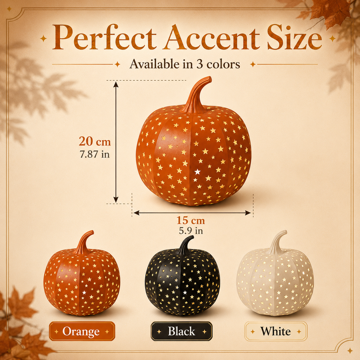 Halloween Star Pumpkin Lantern