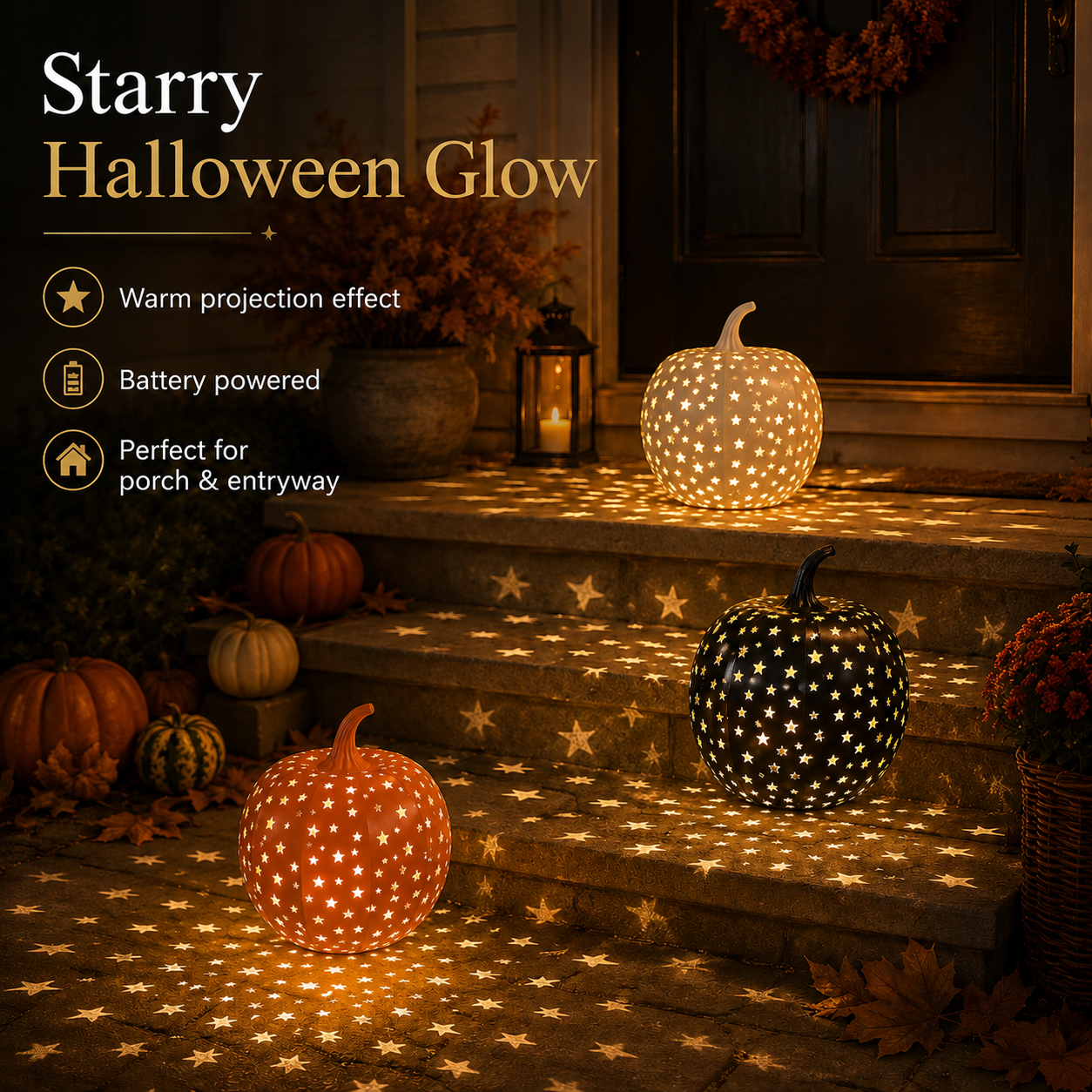 Halloween Star Pumpkin Lantern