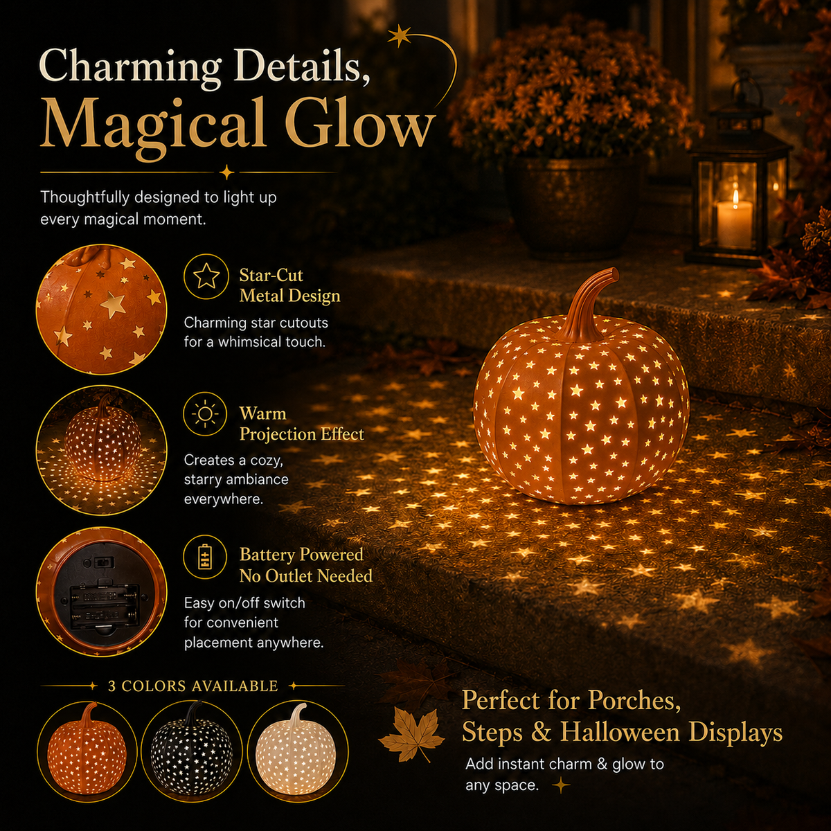 Halloween Star Pumpkin Lantern