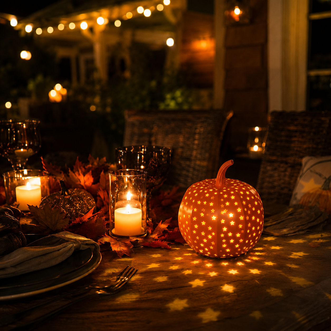 Halloween Star Pumpkin Lantern