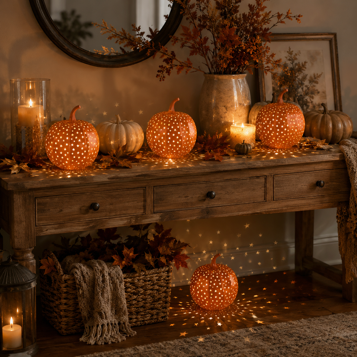Halloween Star Pumpkin Lantern
