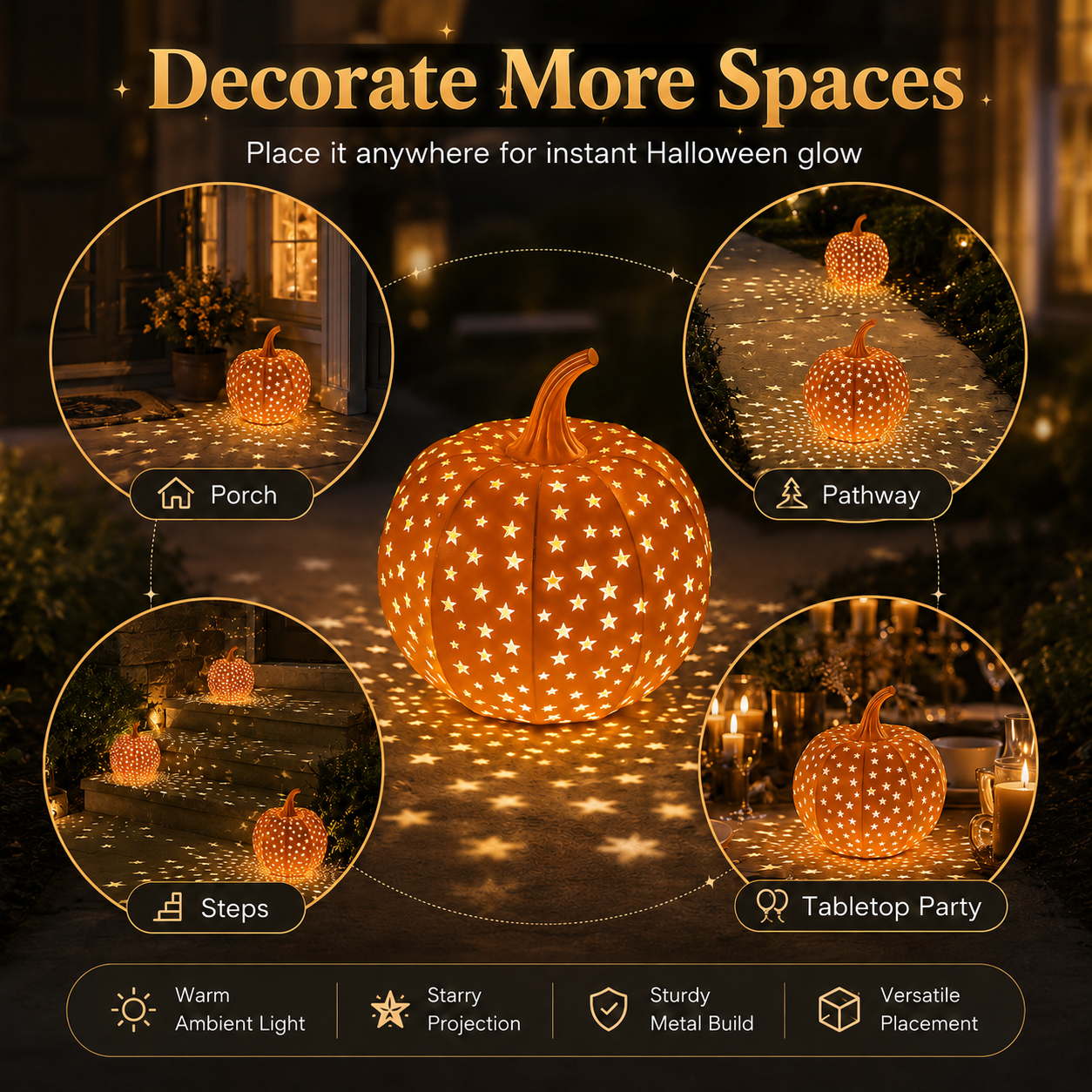 Halloween Star Pumpkin Lantern