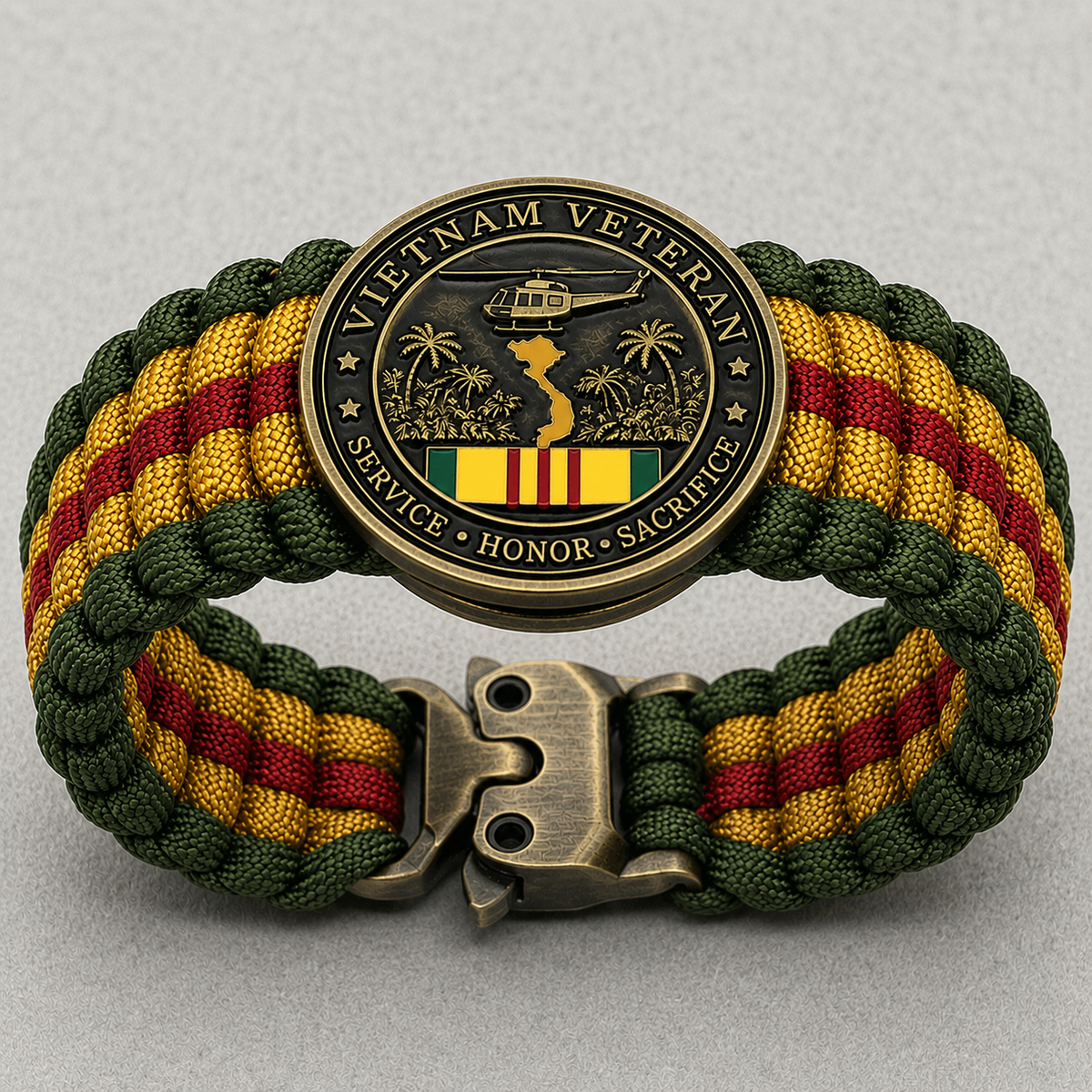 🏆Last Day Promo: 49% OFF 🎖️-Vietnam Veteran Survival Tribute Paracord Bracelet