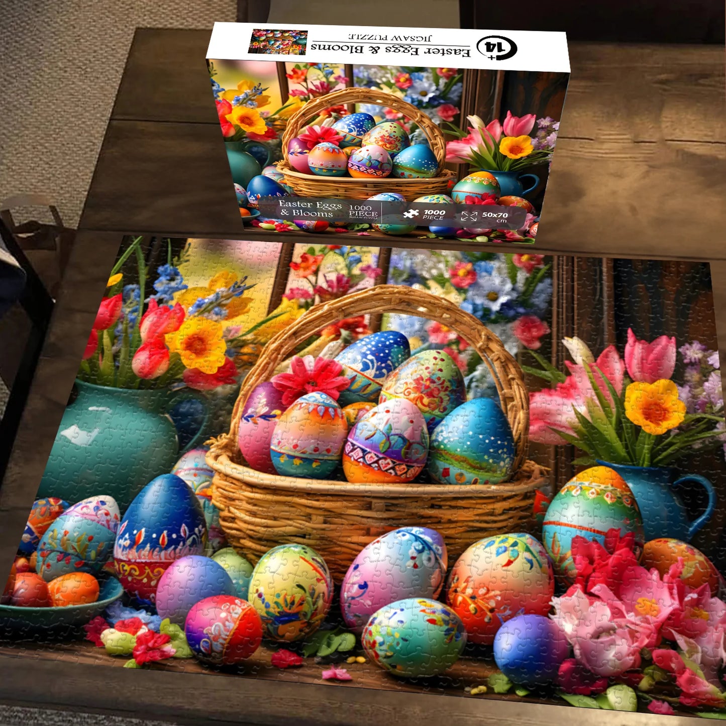 Easter Eggs & Blooms Jigsaw Puzzle 1000 Pieces