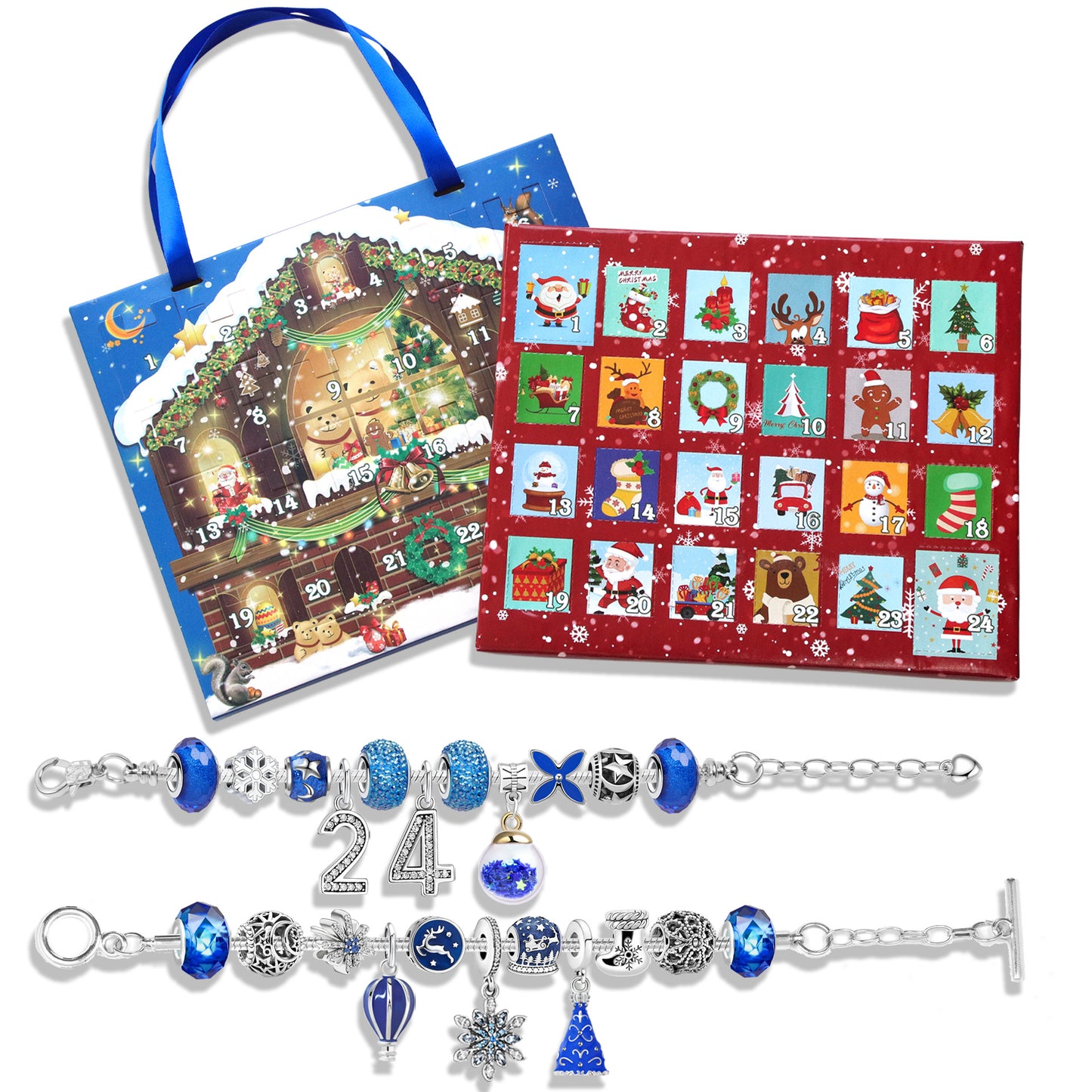 Christmas Pre Sale 78% OFF --24 Pcs DIY Christmas Advent Calendar Bracelets Set
