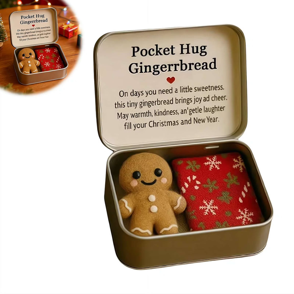 Handmade Pocket Hug Felt Plush Christmas Gift