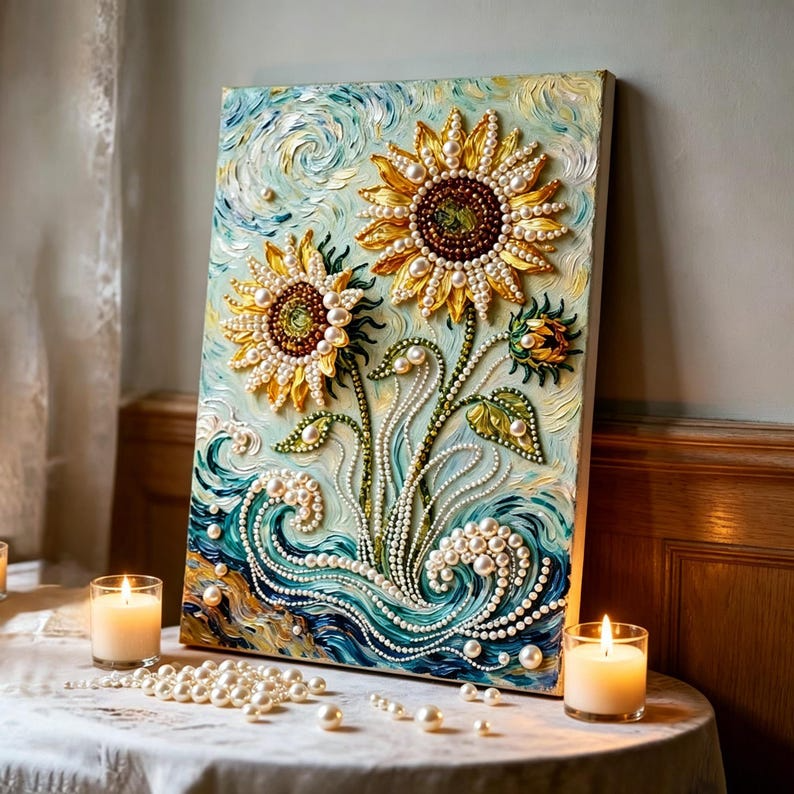 DIY Premium 5D Diamond Painting Kit Pearls painting