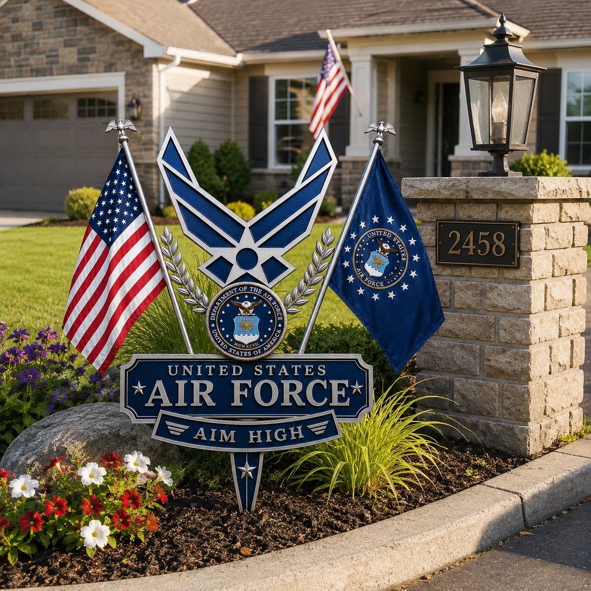 U.S Military Branch Tribute Garden Stake Collection, 🔥Buy 2 Free Shipping
