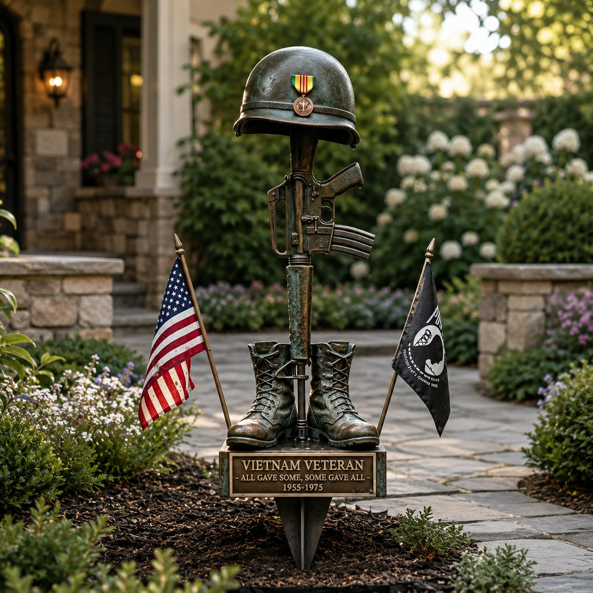 Vietnam Veteran Metal Yard Stake – Patriotic Memorial Tribute
