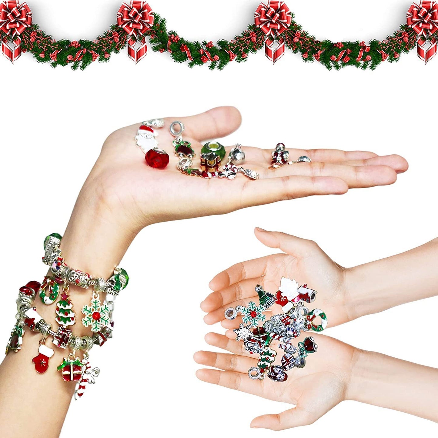 Christmas Pre Sale 78% OFF --24 Pcs DIY Christmas Advent Calendar Bracelets Set
