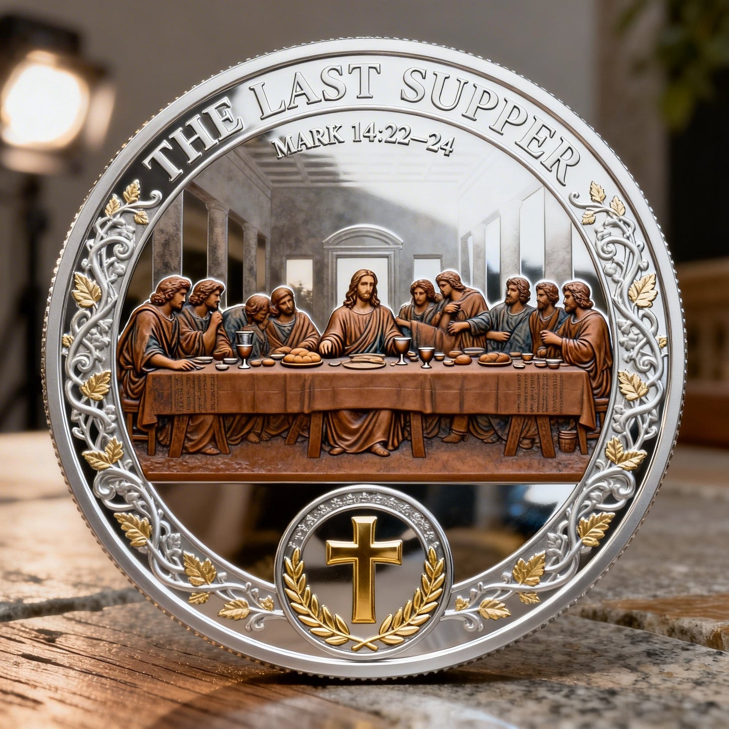 ❤Last Day 50% OFF - ✝️ The Last Supper Christian Commemorative Coin
