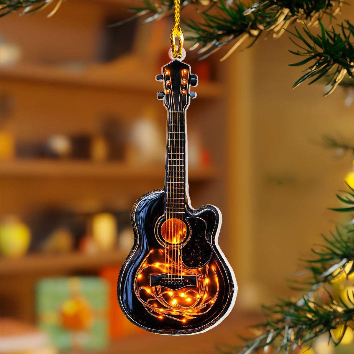 Guitar Christmas Ornament