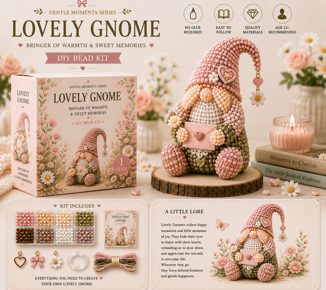 🔥LAST DAY 50% OFF - 💕Cozy Gnome DIY Bead Kit Collection– Collect All 12 Gnome