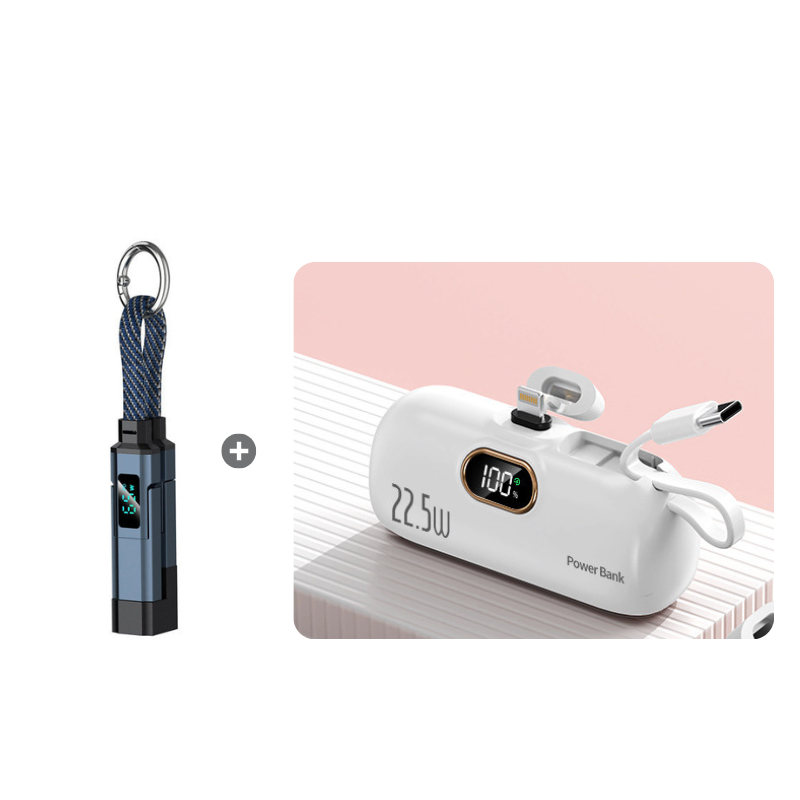 🔥HOT SALE 50% OFF🔥4-in-1 Digital Display Keychain Charging Cable