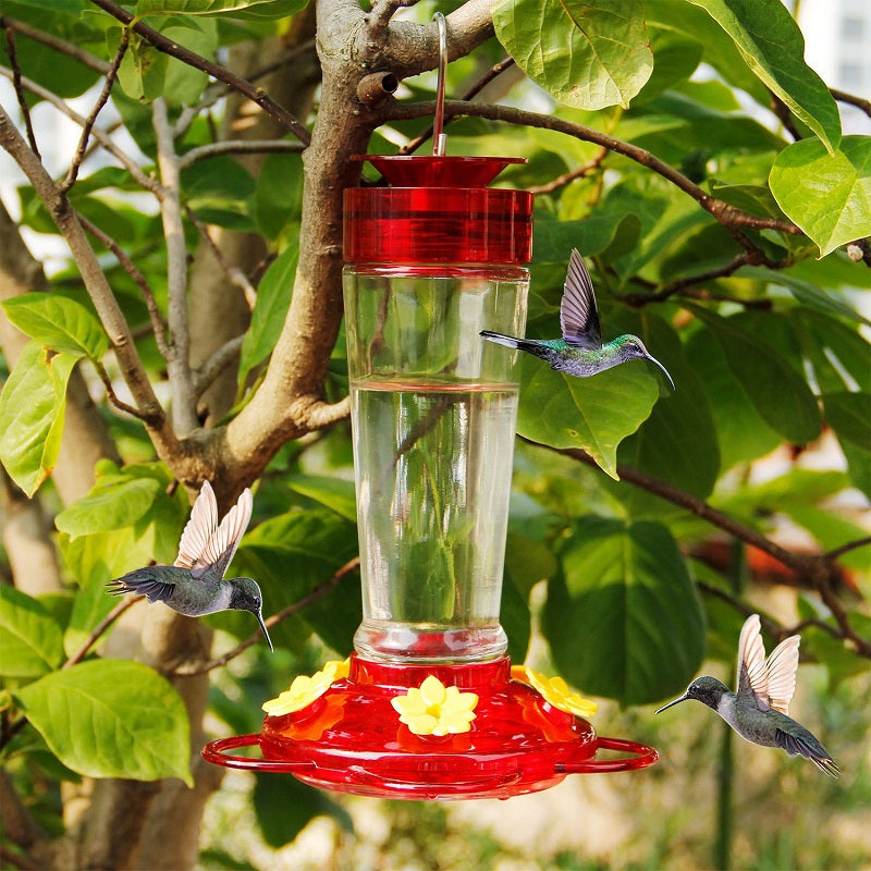 Top Selling🔥Hummingbird Feeder With Built-in Bee Guards And Ant Moat