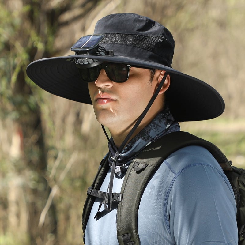 🎁Best father‘s Day Gifts❤2026 New Ultralight Solar Fan Sun Hat 🌞– Lighter Than a Baseball!⚾(Only 11oz)