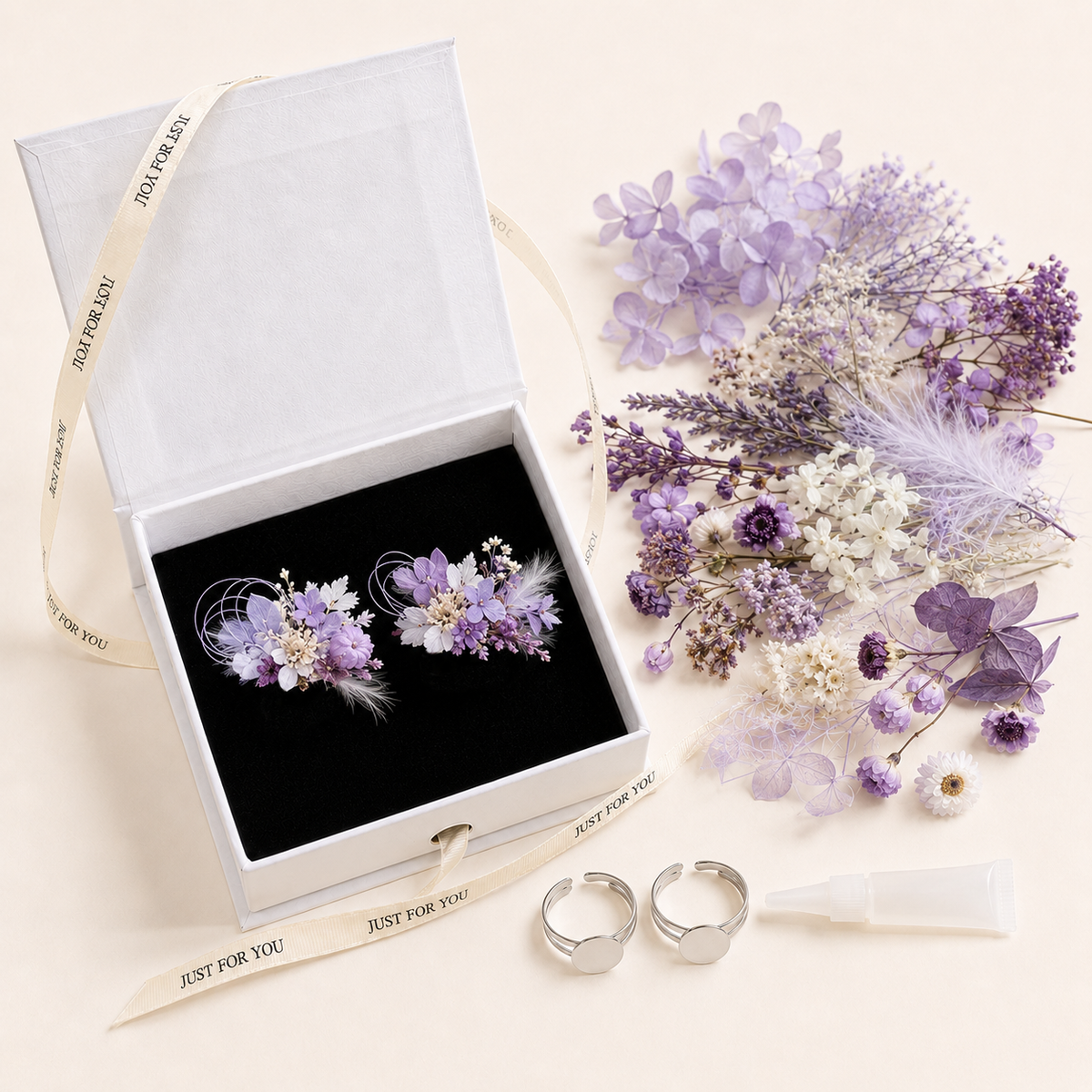 Forest Romantic Dried Flower Ring DIY Kit