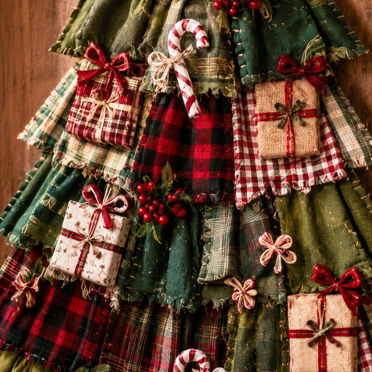 Beginner-Friendly DIY Oversized Patchwork Christmas Tree Door Hanging Kit | Complete Kit with All Tools & Step-by-Step Guide Included