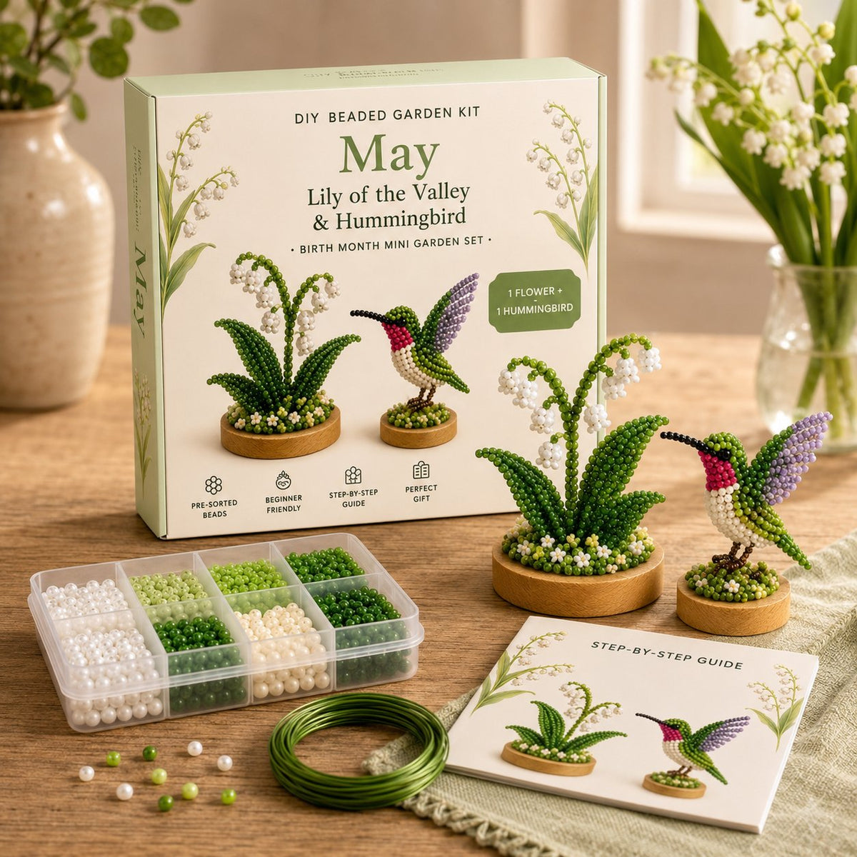 Birth Month DIY Beaded Garden Keepsake Kit