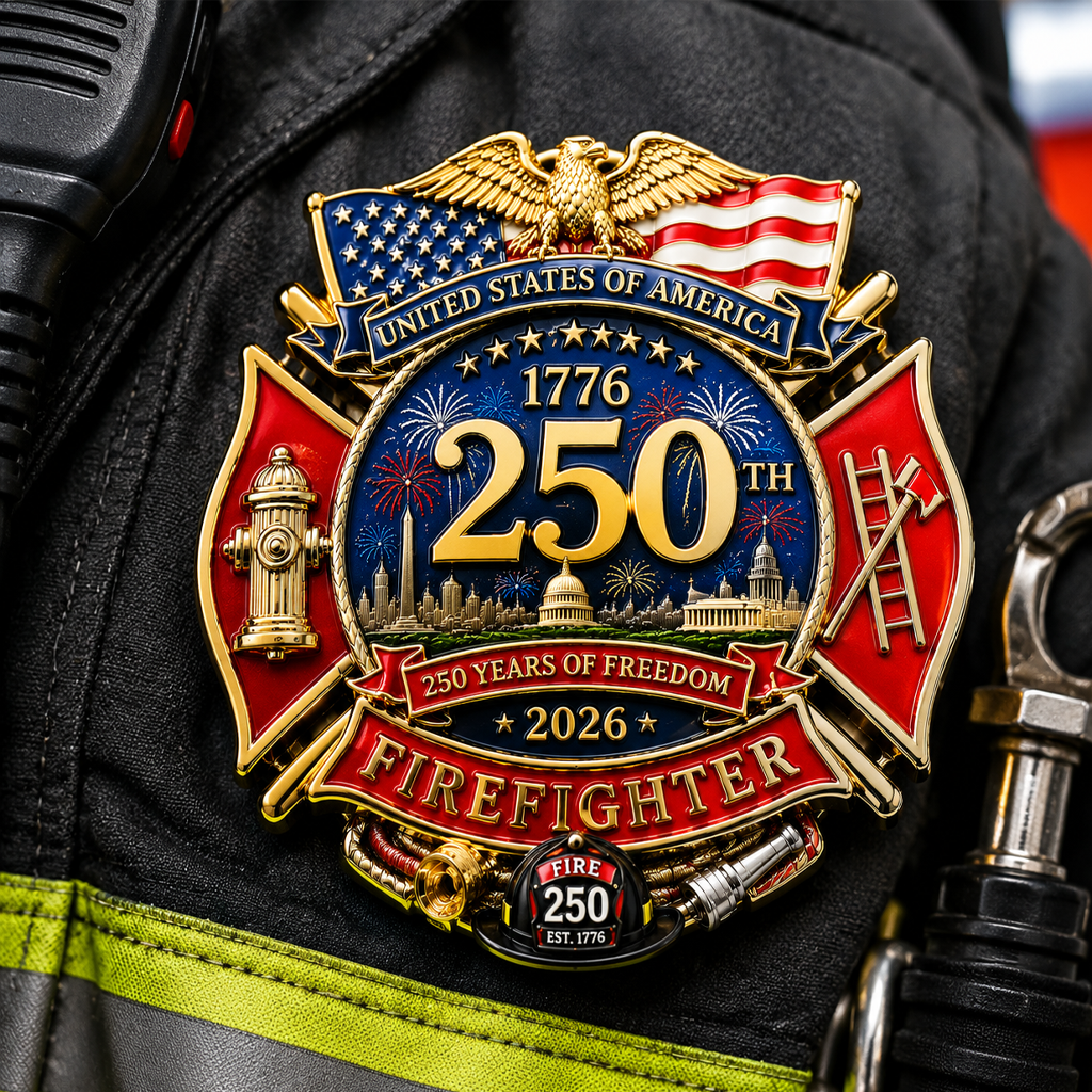 250th Anniversary Firefighter Badge