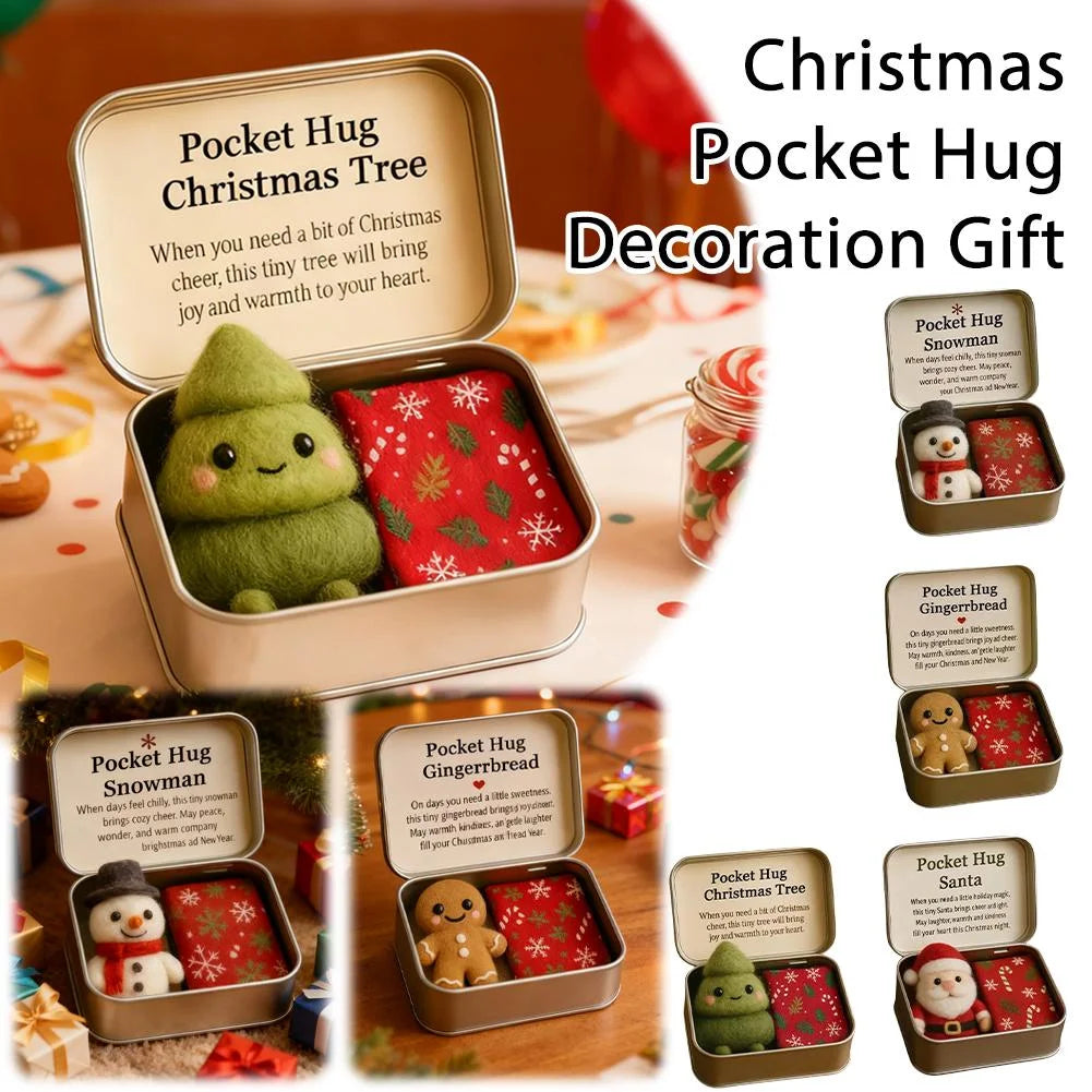 Handmade Pocket Hug Felt Plush Christmas Gift