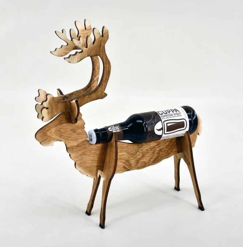 🦌🛷Deer And Sleigh Beer Holder - Perfect Christmas Gift
