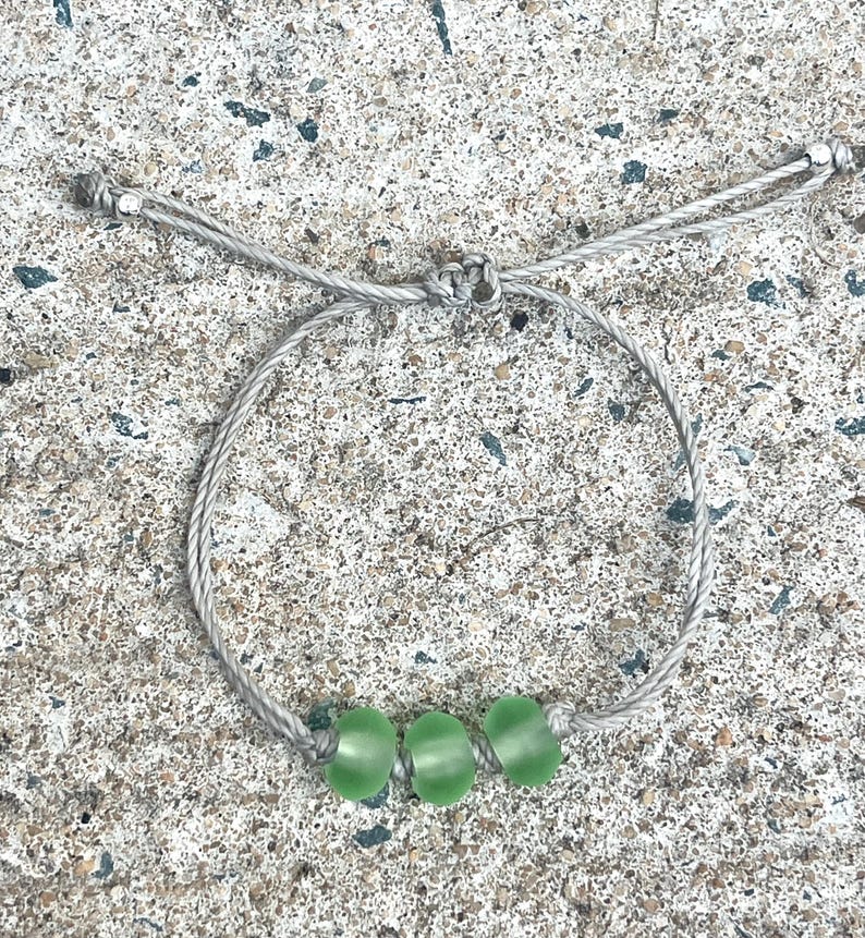 Soul Sister Bracelet Sea Glass Bead Bracelet