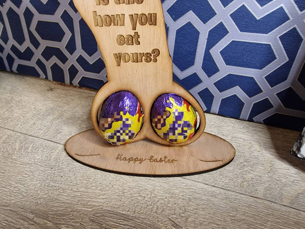 🤣Novelty Easter Willy Egg Holder🐰