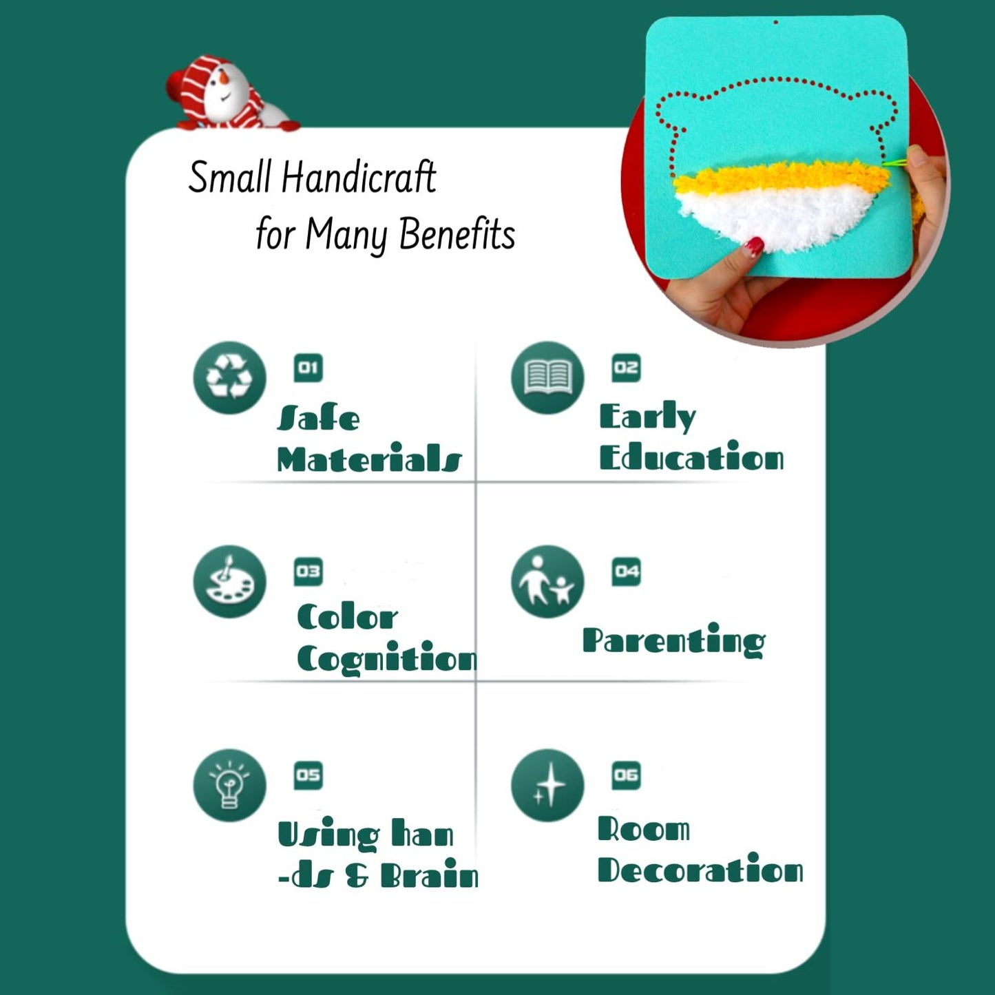 Christmas DIY Embroidery Sewing Kit