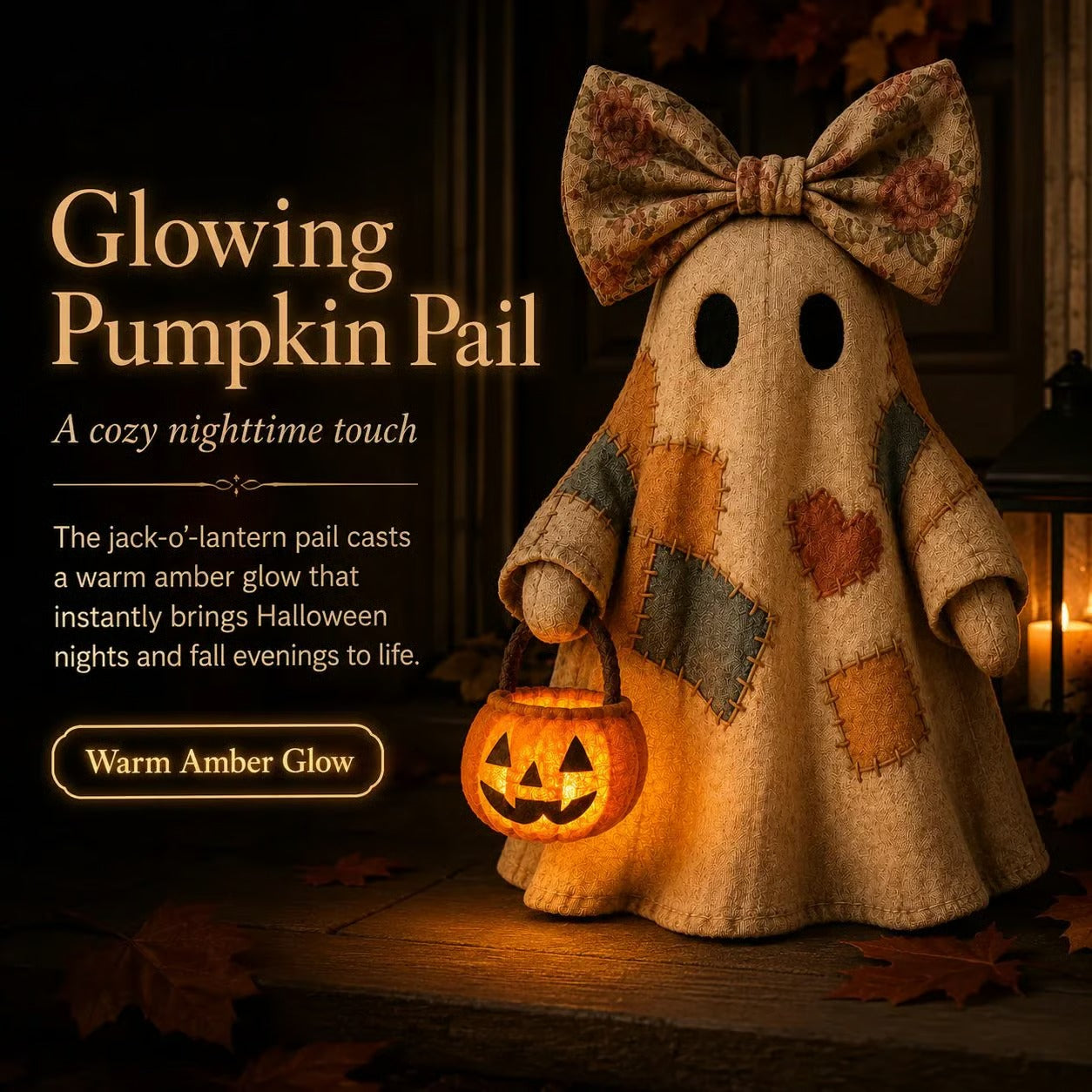 ✨🎁【Halloween Gifts】Lighted Vintage Patchwork Ghost🎃🍂