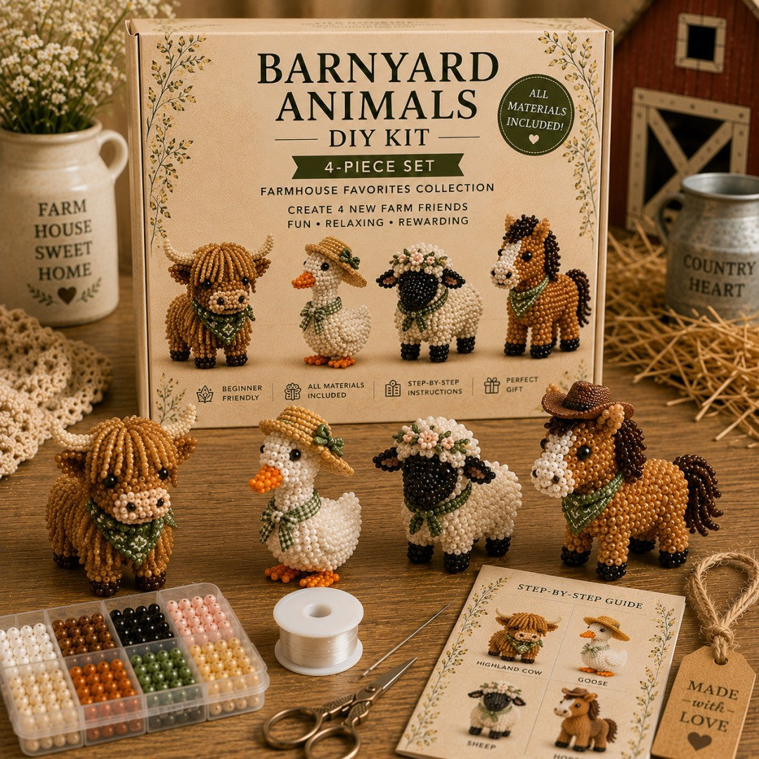 3D Beaded DIY Craft Kits – 24 Unique Themes Collection