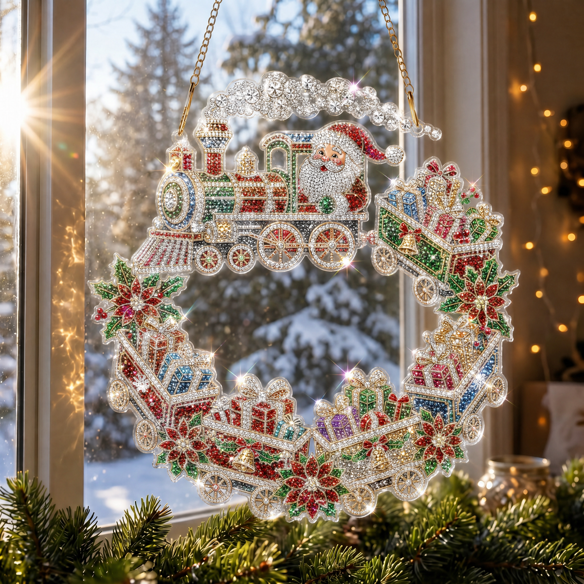 🎅70% Off on the Last Day of the Off-Season Sale🎄- Christmas Diamond Art Suncatcher Kit