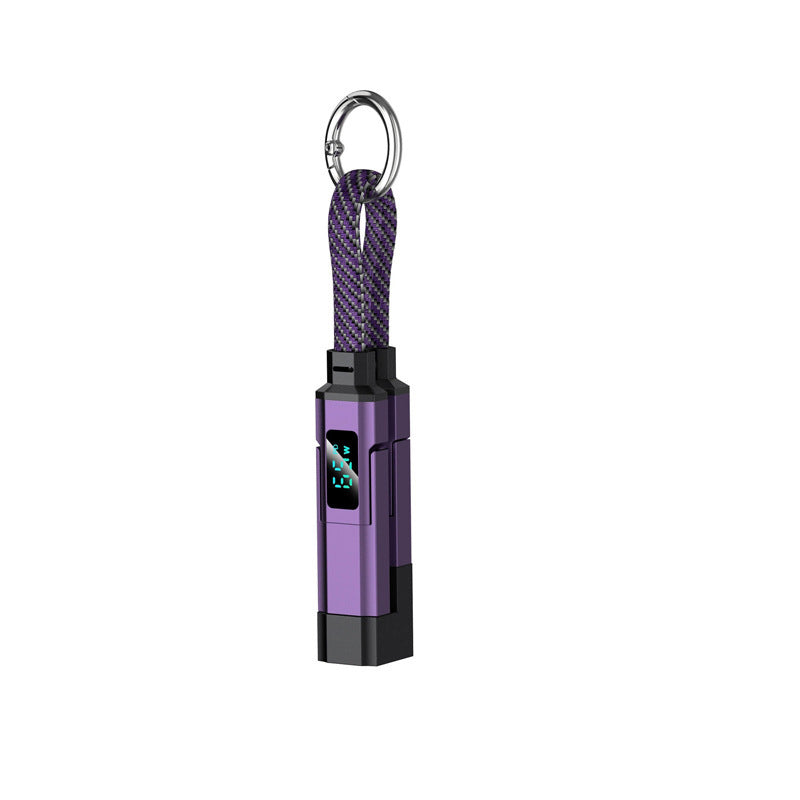 🔥HOT SALE 50% OFF🔥4-in-1 Digital Display Keychain Charging Cable