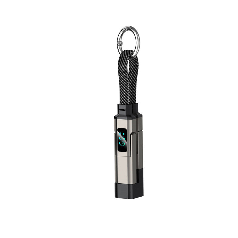 🔥HOT SALE 50% OFF🔥4-in-1 Digital Display Keychain Charging Cable